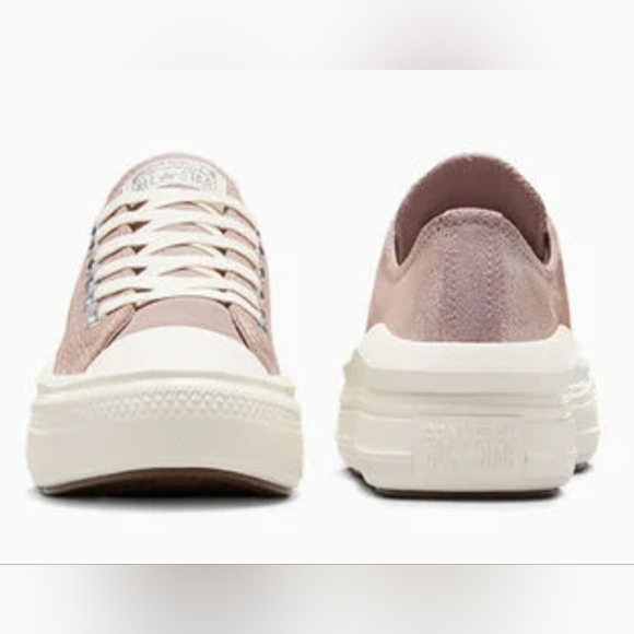 BNIB! Converse Chuck Taylor All Star Move Metallic Suede - 8.5 - Picture 3 of 11